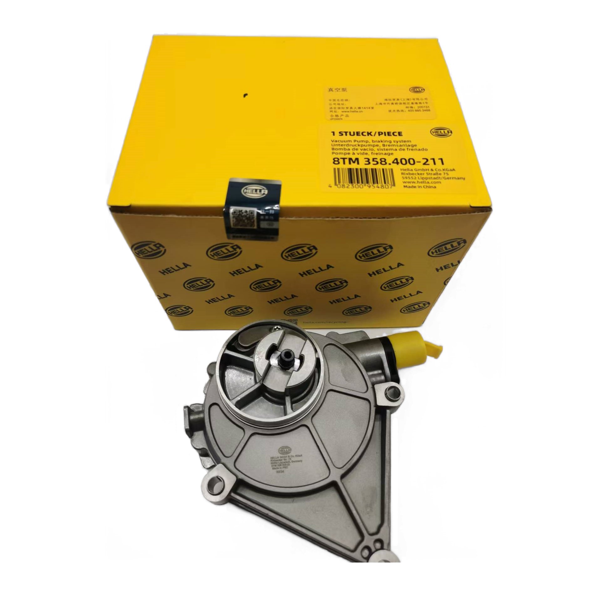 Reliable Quality Hella OEM Vacuum Pump New Condition 11667519457 for BMW Brake Cylinders